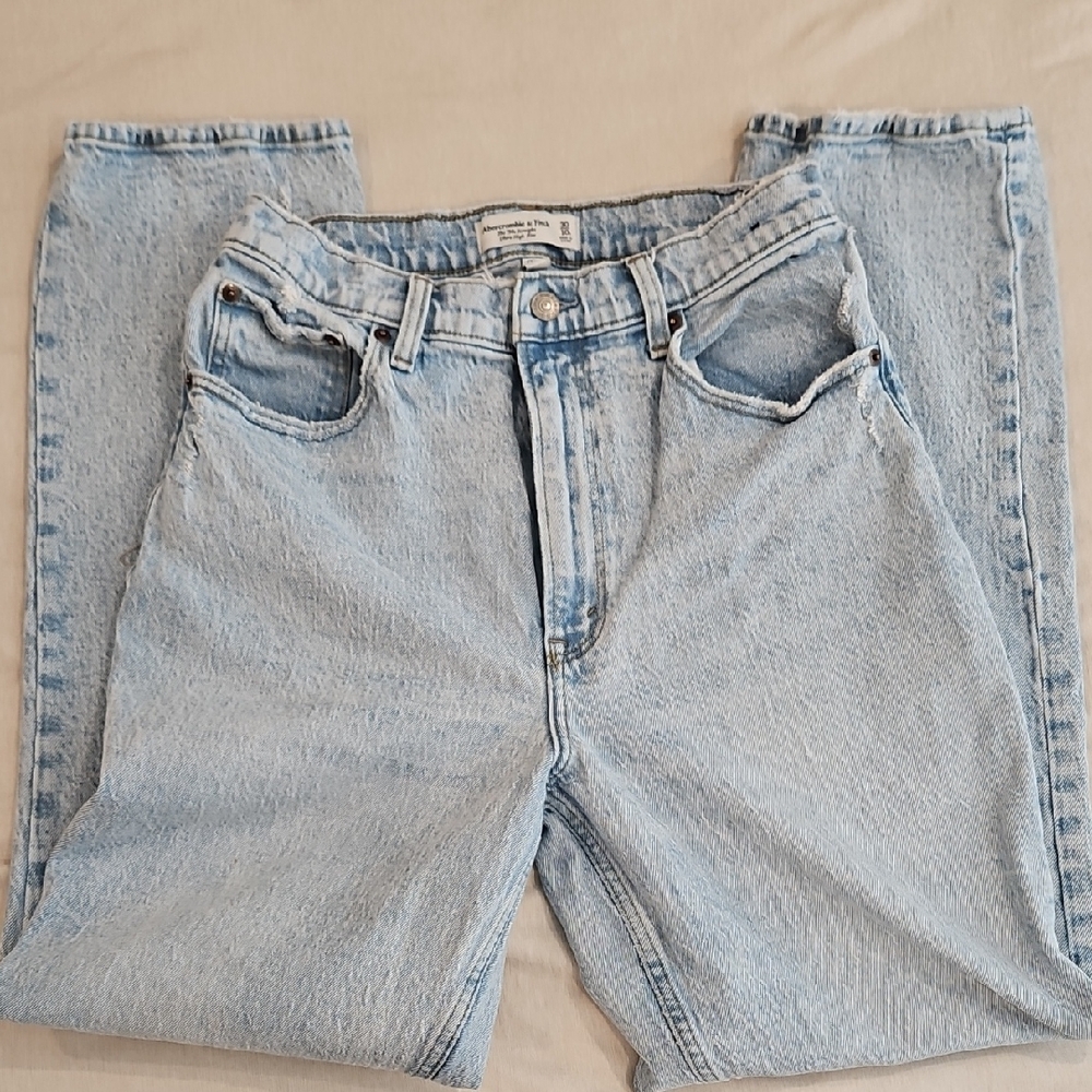 Abercrombie & Fitch Light Wash Straight Jeans